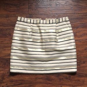 J Crew Shiny Mini-Skirt with Pockets